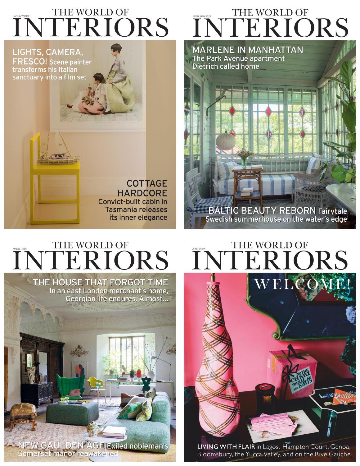 [英国]The World of Interiors 室内世界杂志 2022年订阅 电子版PDF下载(图1)