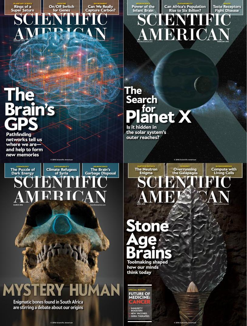 [美国]Scientific American 科学美国人杂志 2016年订阅 电子版PDF下载