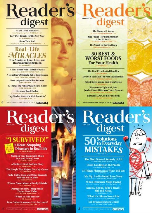 [美国]Reader's Digest 读者文摘杂志 2017年订阅 电子版PDF下载(图1)