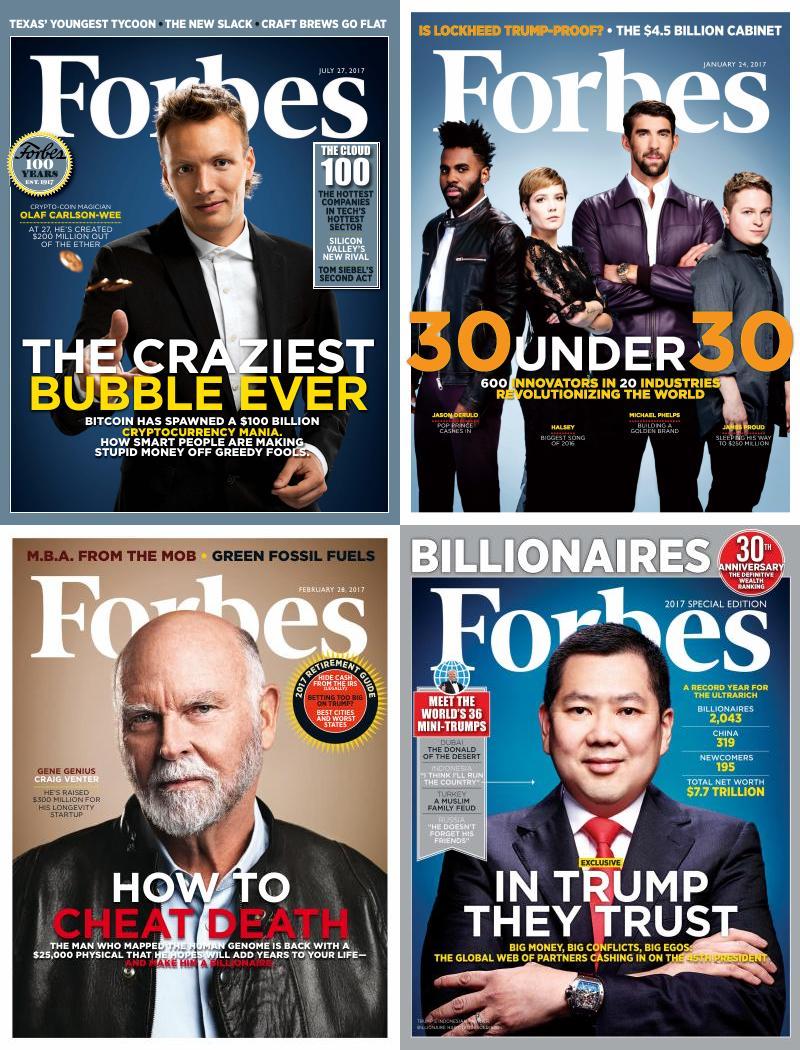 [美国]Forbes 福布斯杂志 2017年订阅 电子版PDF下载