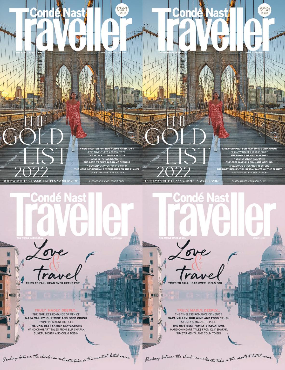 [美国]Conde Nast Traveler 康泰纳仕旅行者杂志 2022年订阅 电子版PDF下载