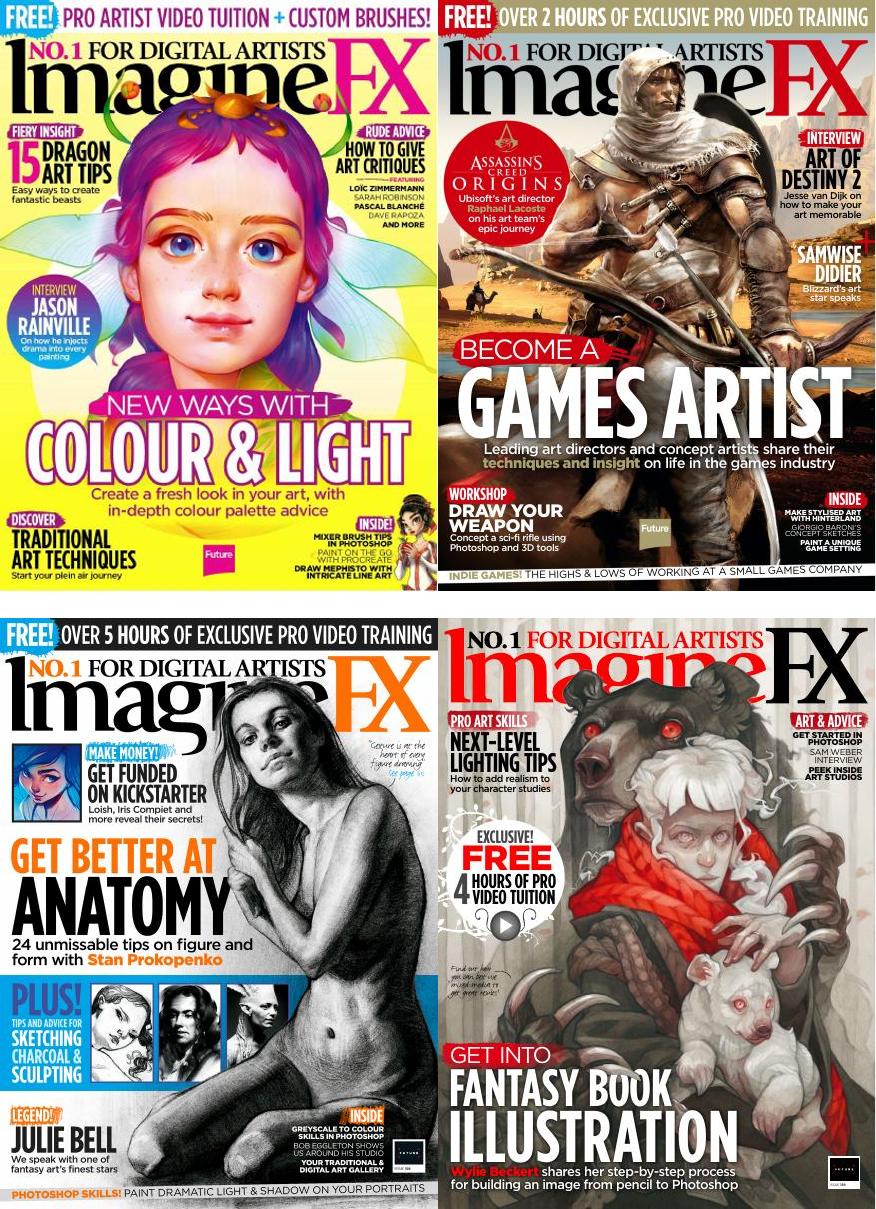 [英国]ImagineFX 科幻数码艺术杂志 2018年订阅 电子版PDF下载(图1)