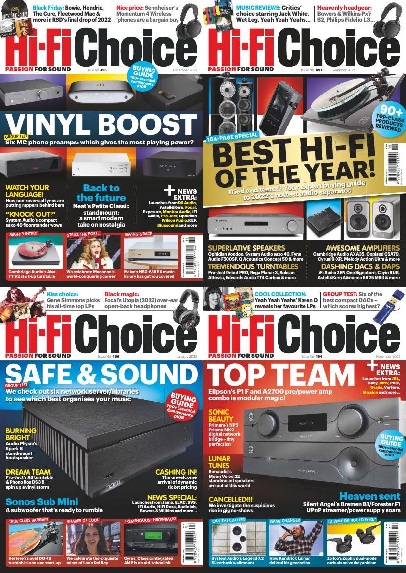 [英国]Hi-Fi Choice 音响世界科技杂志 2022年订阅 电子版PDF下载(图1)