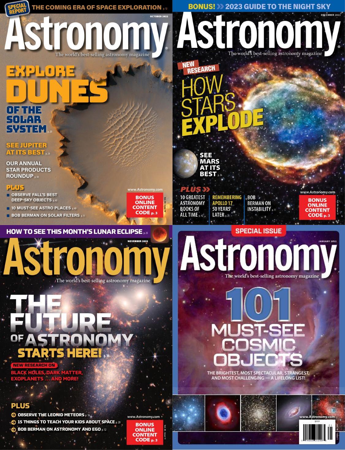 [美国]Astronomy 天文学 2022年订阅 电子版PDF下载(图1)